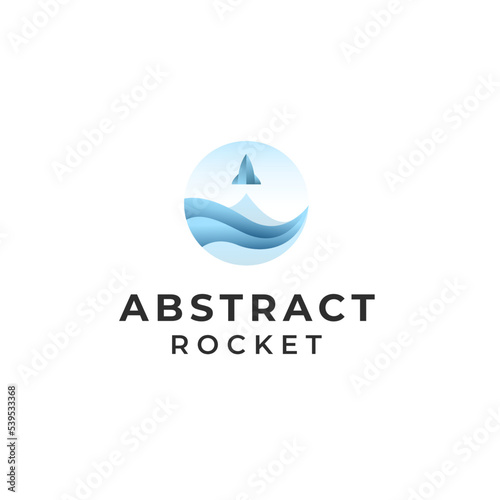 Abstract rocket logo