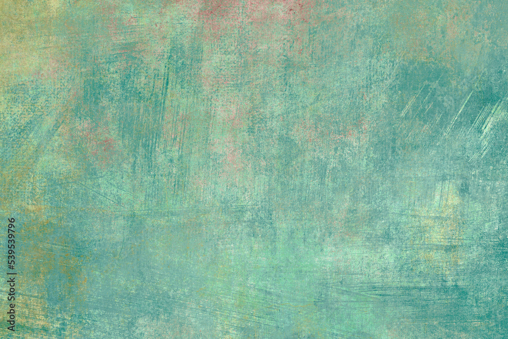 Won out green wall grunge background