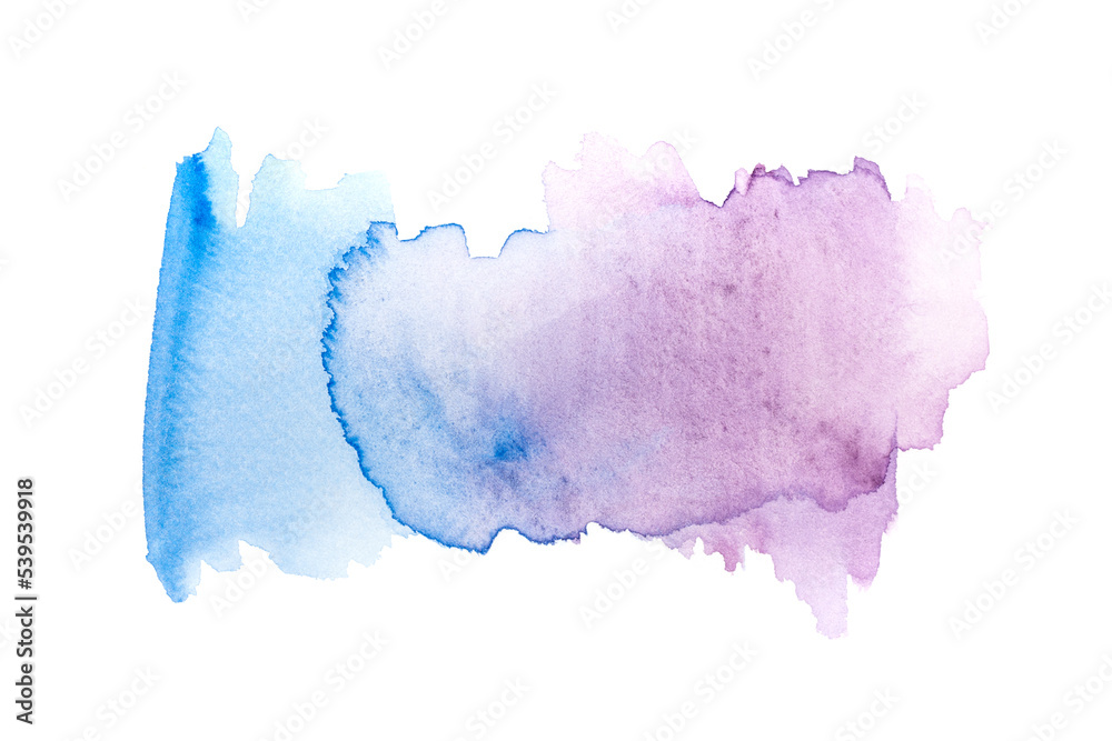 Modern hand painted artwork of abstract transparent watercolor background. Art for design