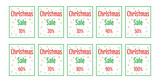 Set of banners with inscription christmas sale