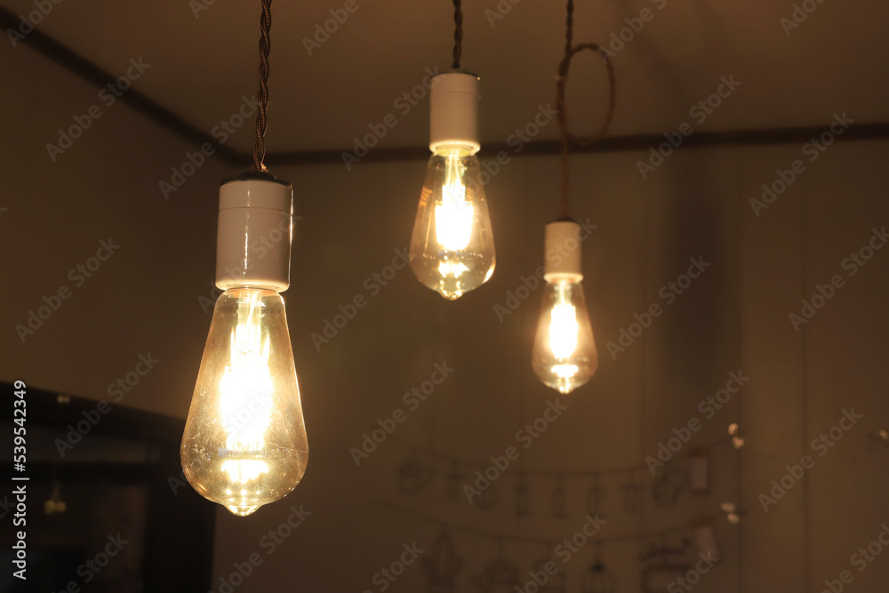 Obraz premium light bulb on the ceiling