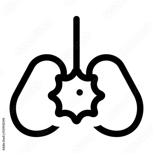 lungs virus icon