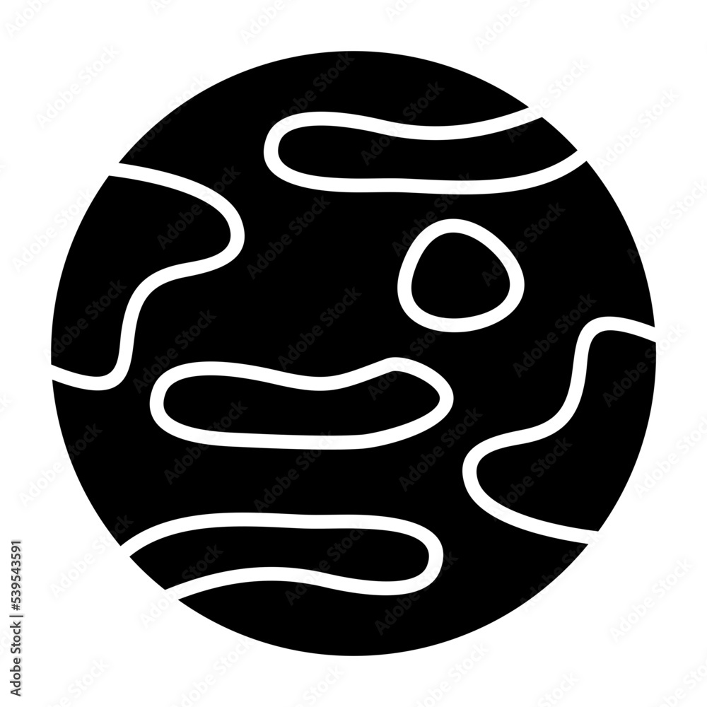 Mercury Glyph Icon Mercury Glyph Icon