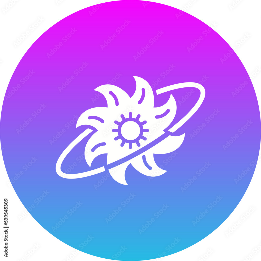 Supernova Gradient Circle Glyph Inverted Icon Supernova Gradient Circle Glyph Inverted Icon