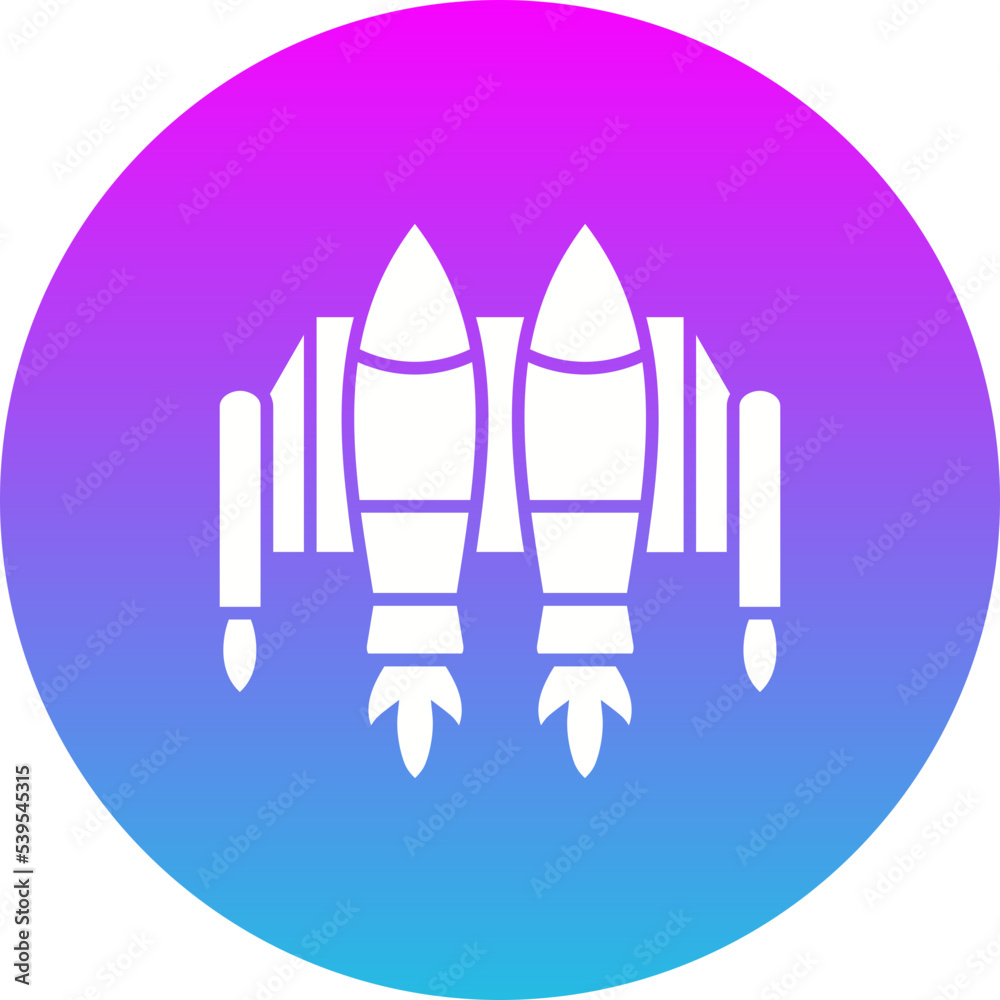Jetpack Gradient Circle Glyph Inverted Icon Jetpack Gradient Circle Glyph Inverted Icon