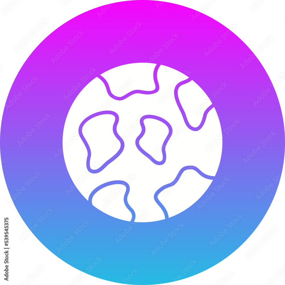 Earth Gradient Circle Glyph Inverted Icon Earth Gradient Circle Glyph Inverted Icon