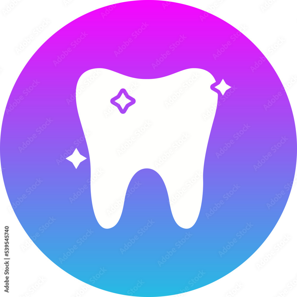 Tooth Gradient Circle Glyph Inverted Icon Tooth Gradient Circle Glyph Inverted Icon