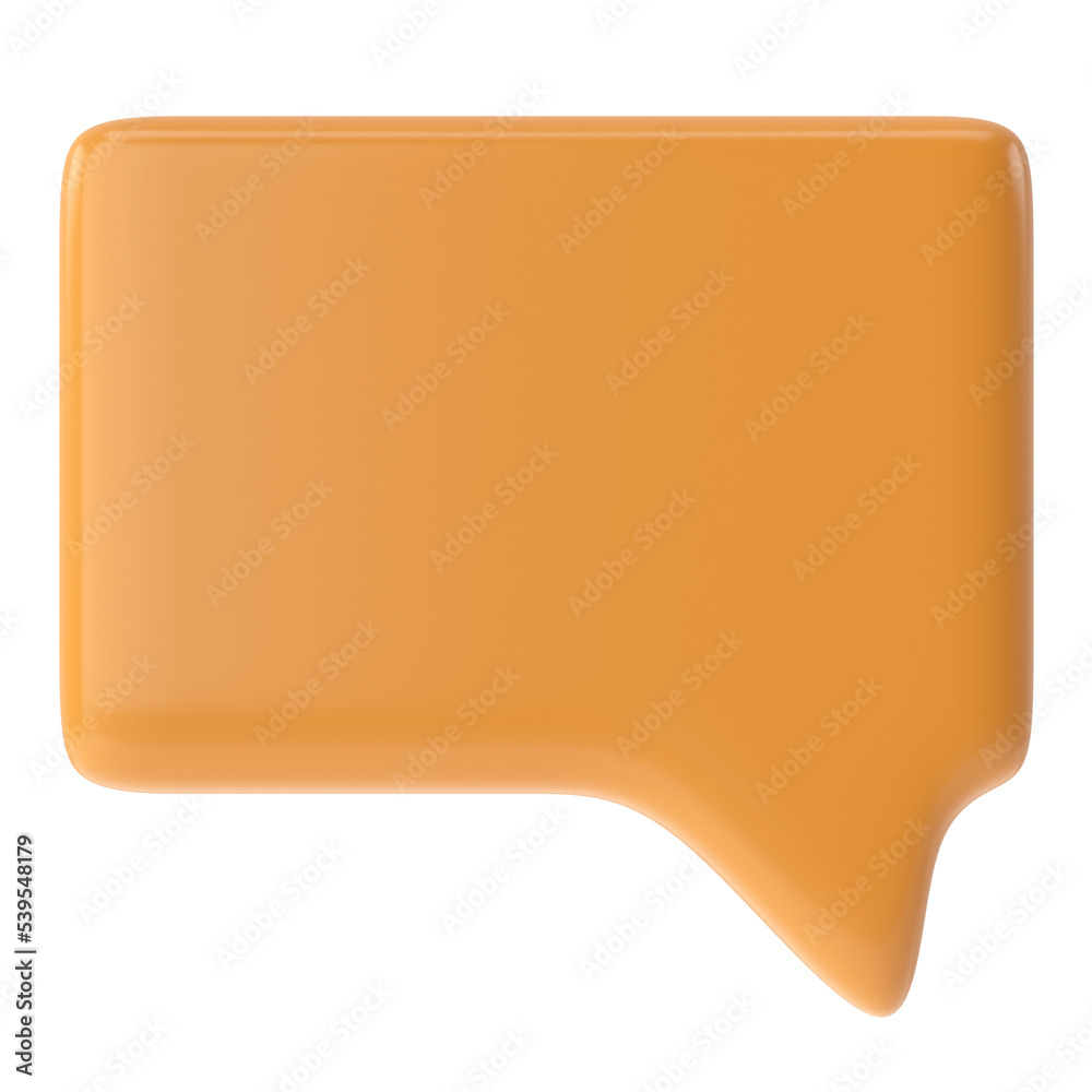 Speech bubble. Speech balloon. Text box. 3D illustration. Speech bubble. Speech balloon. Text box. 3D illustration.