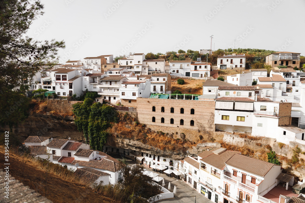 Setenil de las Bodegas village, one of the beautiful white villages of Andalusia, Spain