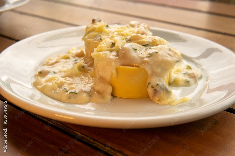 rondelli with creamy white sauce rondelli with creamy white sauce