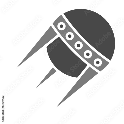 Sputnik Greyscale Glyph Icon