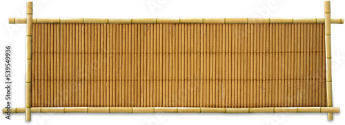bamboo mat isolated on transparent background