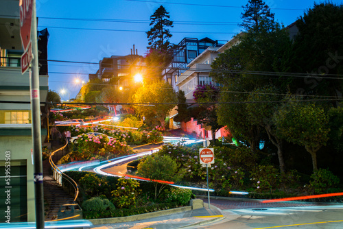 Lombard Street in San Francisco, CA. 