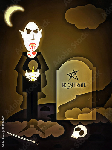 Naklejka Wampir Nosferatu