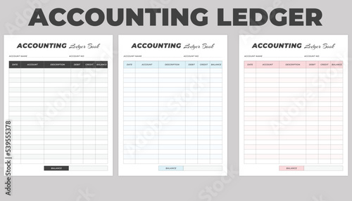 Accounting Ledger Book 