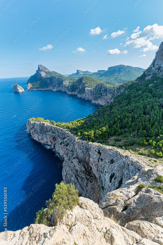 Panorama view of Cap de Formentor - wild coast of Mallorca, Spain