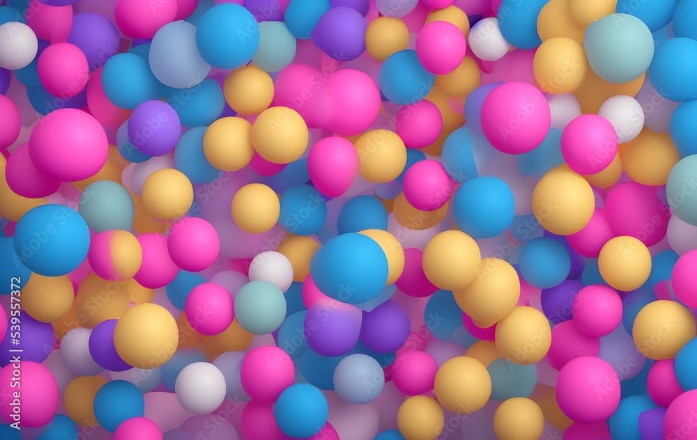 Colorful balls background