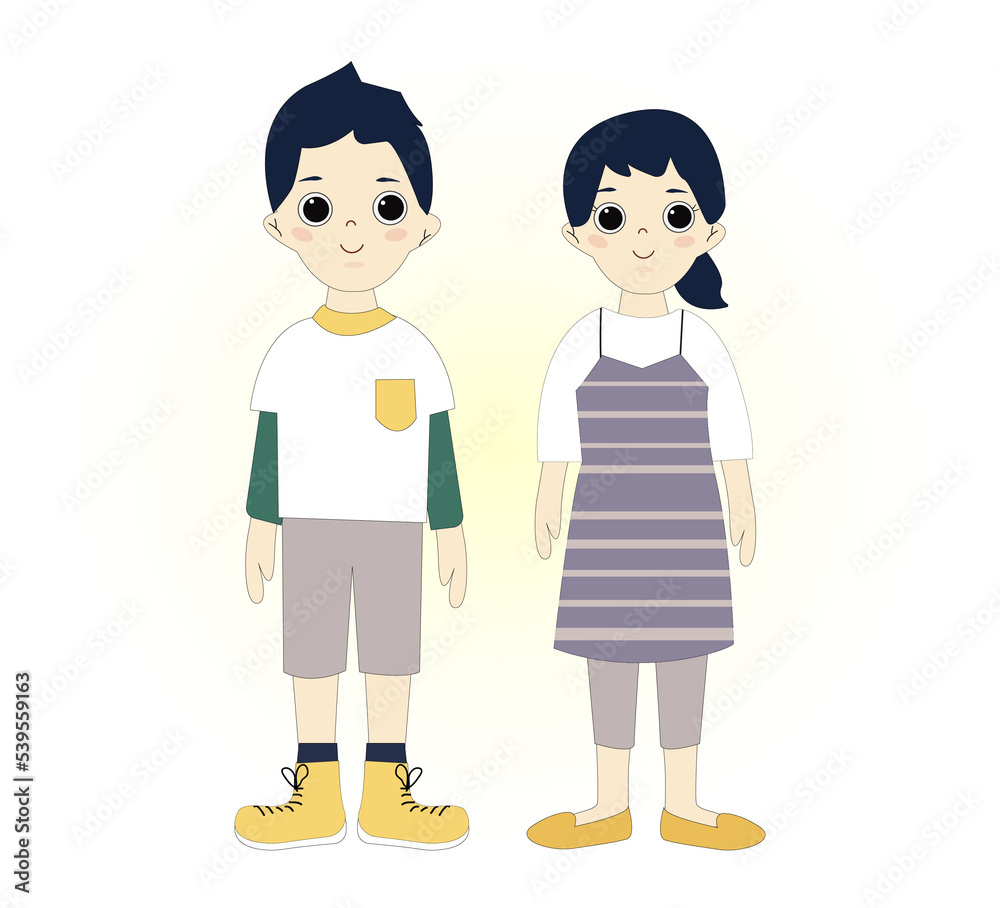 group of children in casual and festive clothes group of children in casual and festive clothes