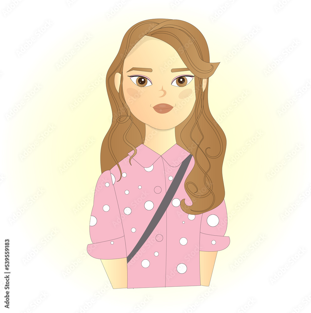 cute dark-haired girl in stylish clothes cute dark-haired girl in stylish clothes