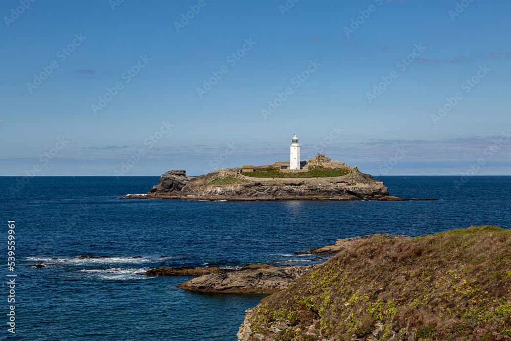 Godrevy Lighthouse on a Sunny September Day