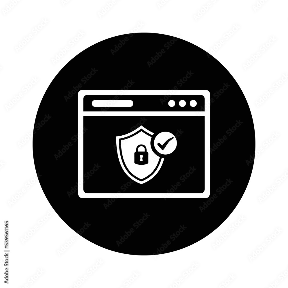 Safe, secured page, ssl icon. Black vector sketch. Safe, secured page, ssl icon. Black vector sketch.