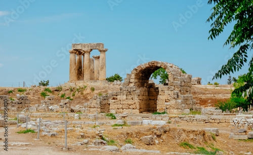 Temple of Apollo, Ancient Corinth site, Greece