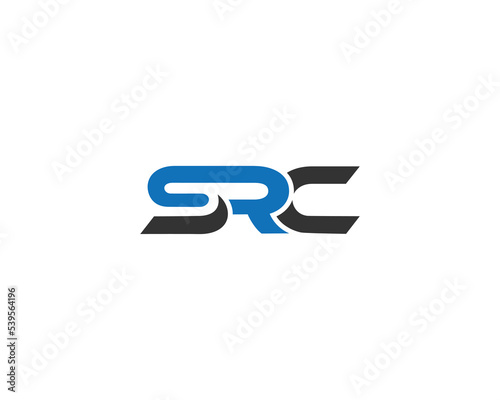 SRC Letter Modern Creative Typography Vector Template. photo