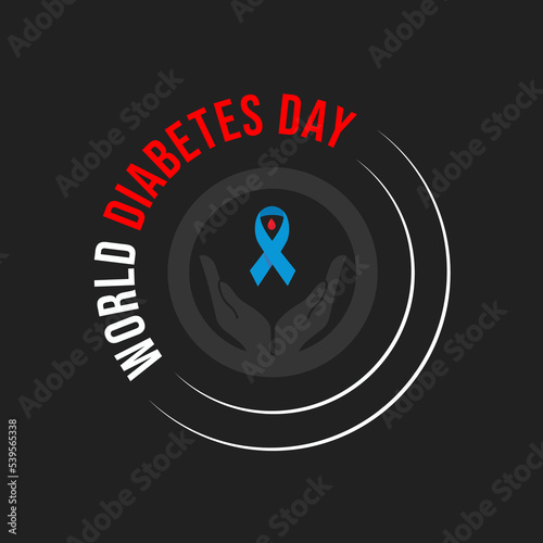 Illustration Of World Diabetes Day, World Diabetes Day, Diabetes Awareness Month, Creative illustration, poster or banner of world diabetes day awareness, Blood glucose test strip, awareness poster