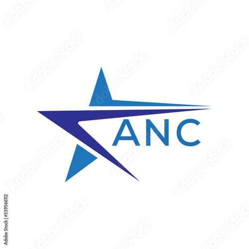 ANC letter logo. ANC blue image on white background. ANC Monogram logo design for entrepreneur and business. . ANC best icon. 