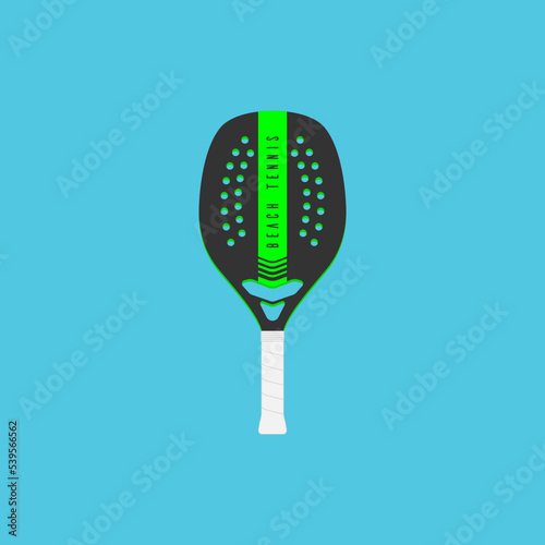 Simple beach tennis racket template.