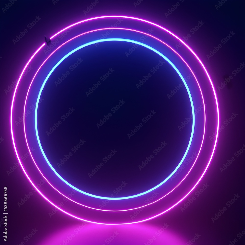 Gradient neon circle frames set. Glowing borders isolated on a dark background. Colorful night banner, light effect. Bright illuminated shape. Gradient neon circle frames set. Glowing borders isolated on a dark background. Colorful night banner, light effect. Bright illuminated shape.