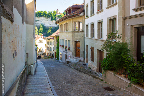 Cobblestone Streets of Fribourg, Switzerland