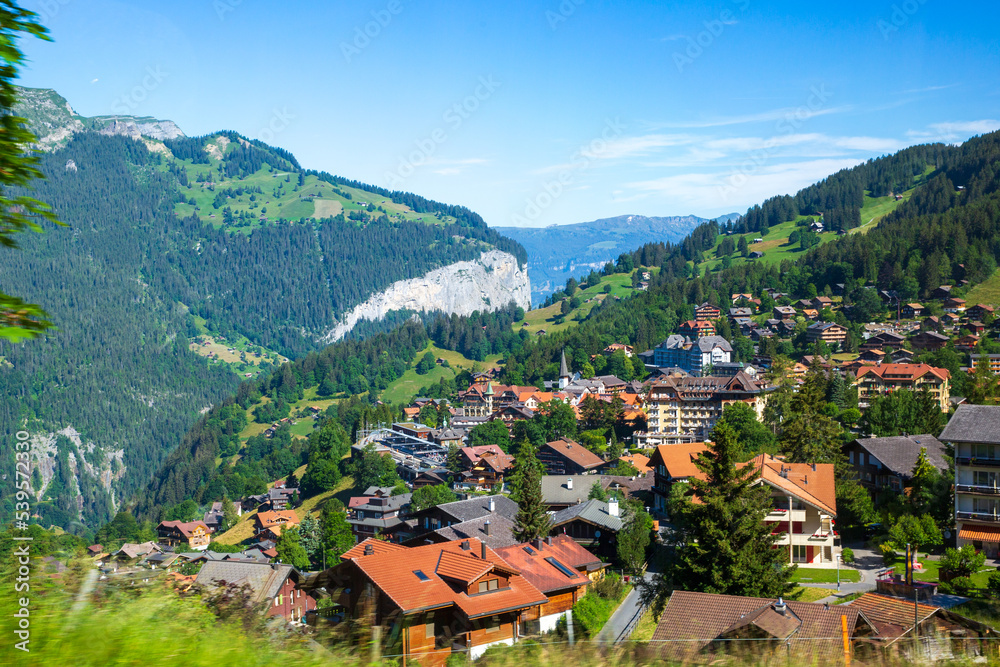 village in the mountains -- Wengen, Switzerland