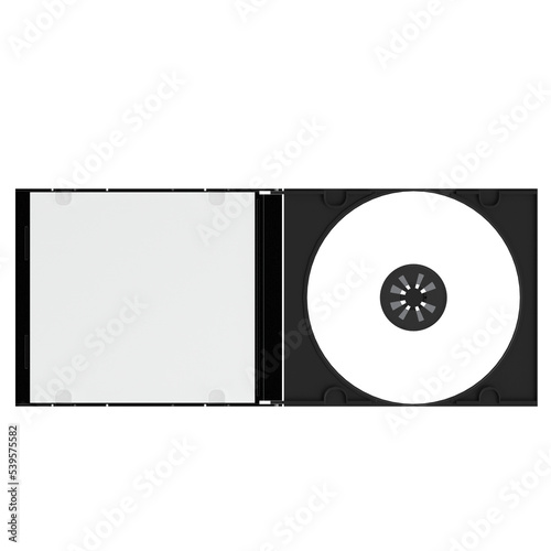 Fotografia 3d rendering illustration of a cd slim package mockup