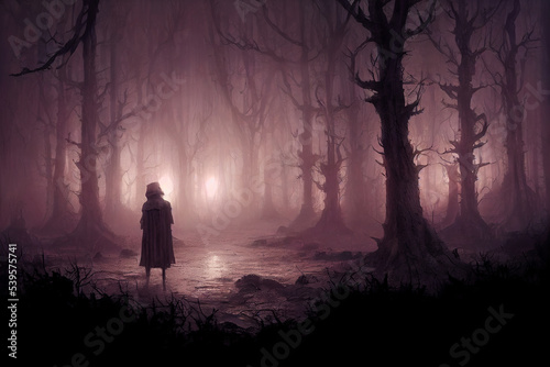 Child of the Haunted Forest Fantasy Concept Art