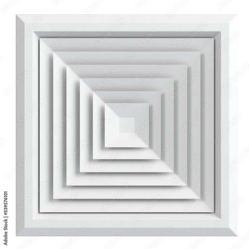 Fototapeta premium 3d rendering illustration of a ceiling air vent