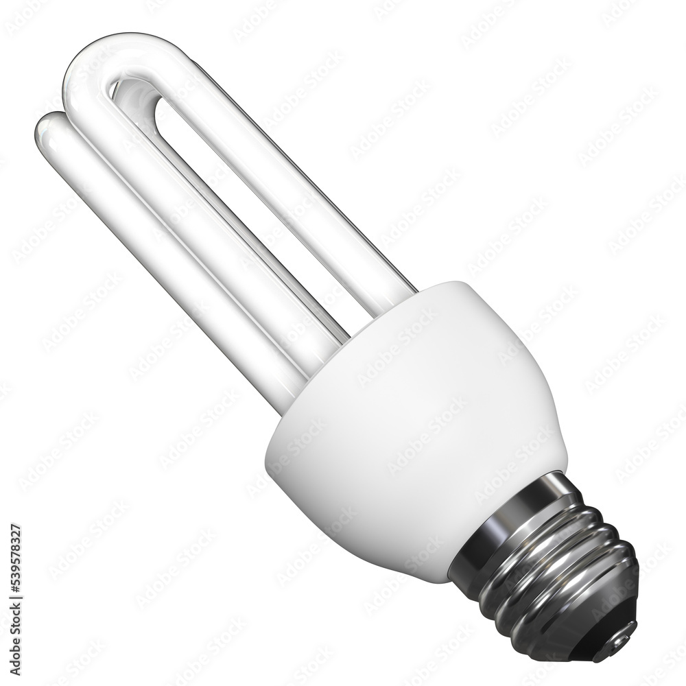 3d rendering illustration of a CFL stick lamp 3d rendering illustration of a CFL stick lamp