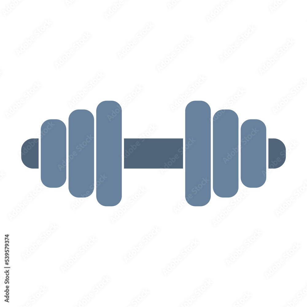 Dumbbell gym. Barbell vector modern icon Dumbbell gym. Barbell vector modern icon