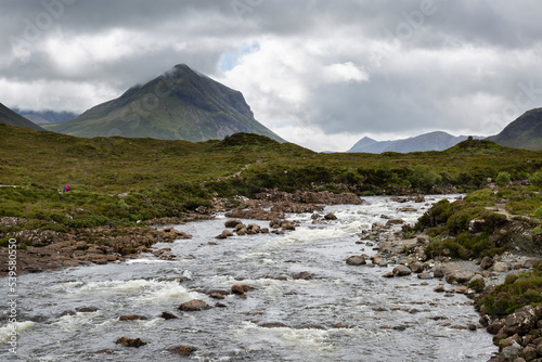 River Sligachan on the Isle of Skye in the Scottish Highlands