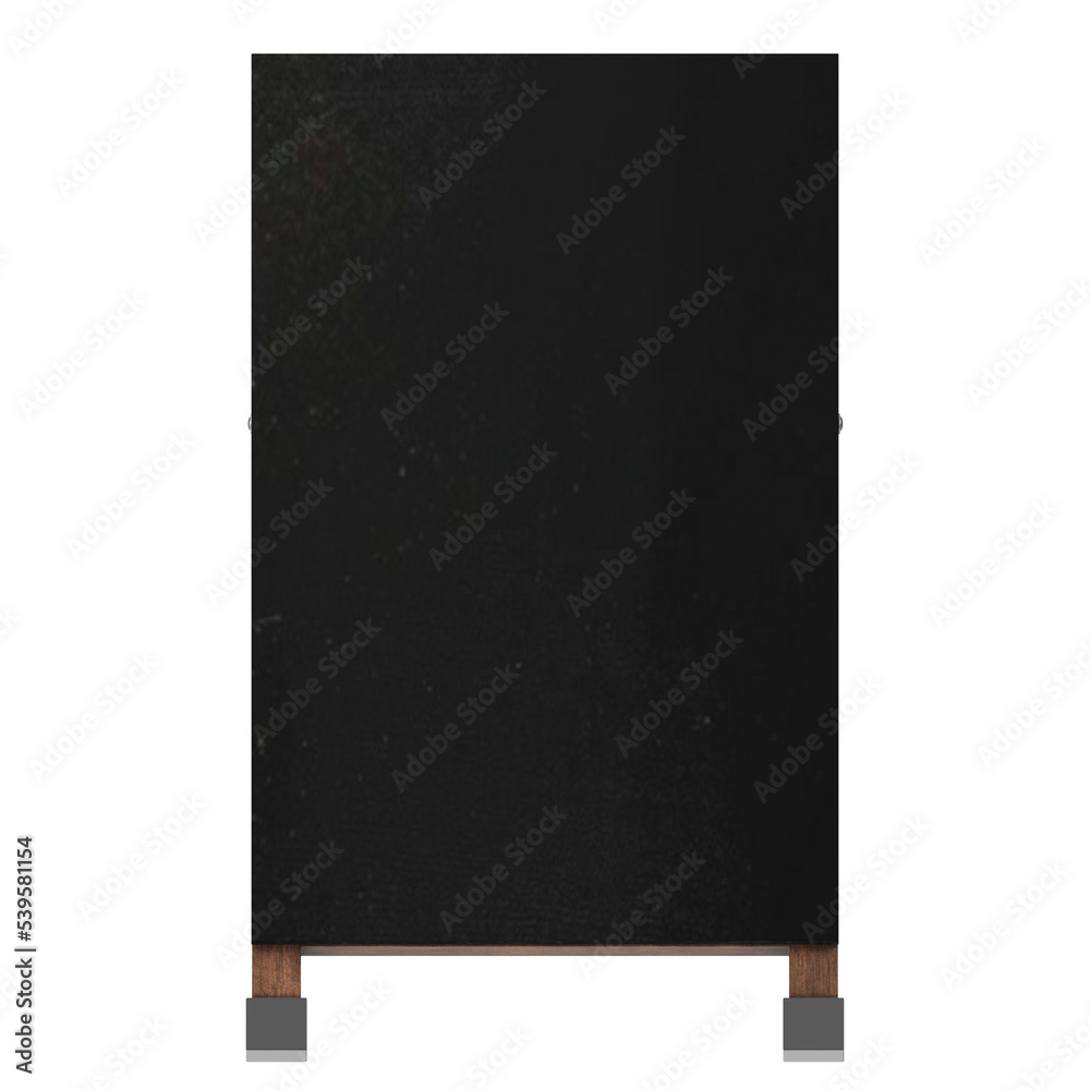 Obraz premium 3d rendering illustration of a chalkboard street sign