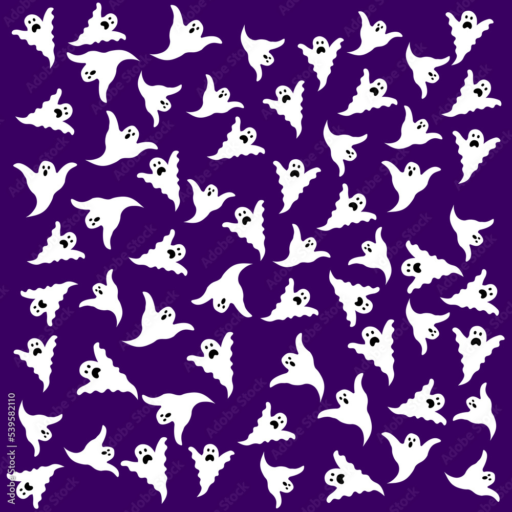 Purple background with ghosts special halloween Purple background with ghosts special halloween