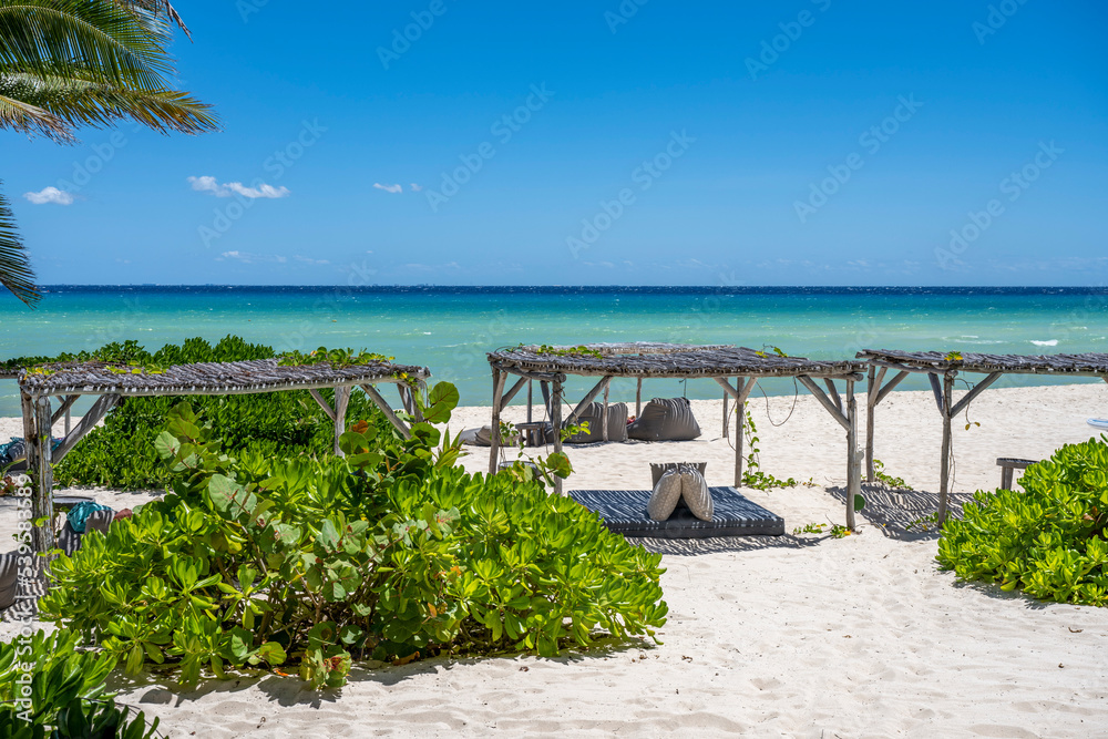 Naklejka premium Cancun water