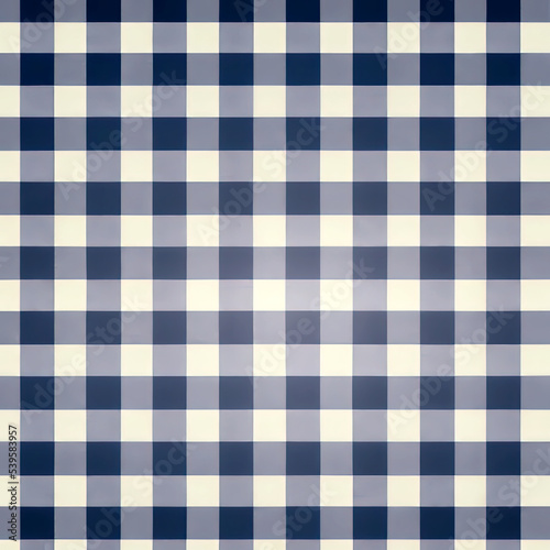 Gingham pattern fabric texture. Computer generated image. A.I. generated art. 