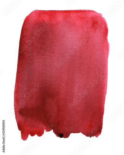 abstract red watercolor hand painted background, with copy space 