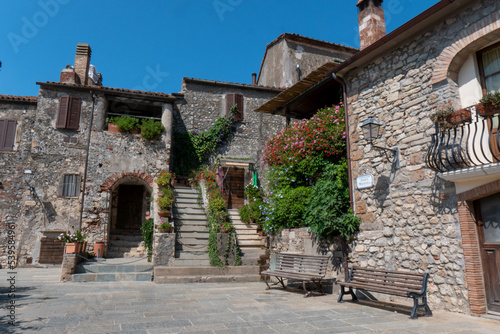Fototapeta Naklejka Na Ścianę i Meble -  The village of Capalbio in Tuscany Italy