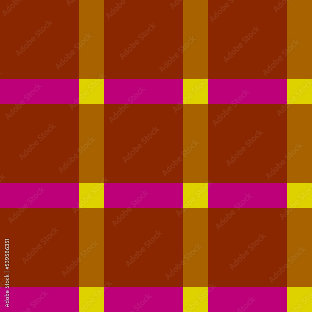 Plaid vector pattern, handkerchief style, warm colors, seamless