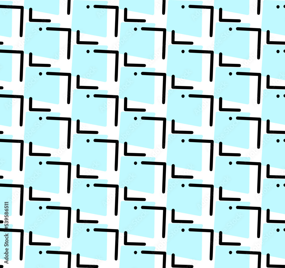 Seamless vector pattern - hand drawn architectural forms Seamless vector pattern - hand drawn architectural forms