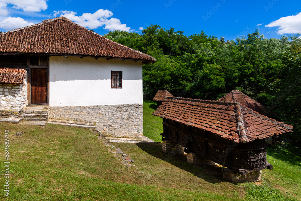 Struganik, Serbia - July 13, 2022: The birthplace of Duke Živojin Mišić, one of the most important military commanders of the Serbian Army in the First World War Struganik, Serbia - July 13, 2022: The birthplace of Duke Živojin Mišić, one of the most important military commanders of the Serbian Army in the First World War
