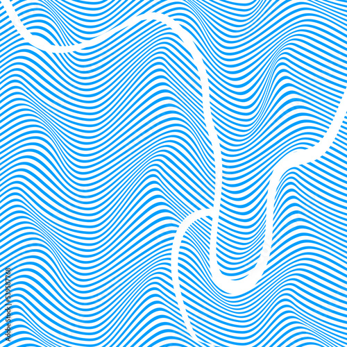 ABSTRACT COLORFUL WAVY LINE BLUE COLOR PATTERN BACKGROUND. COVER DESIGN 