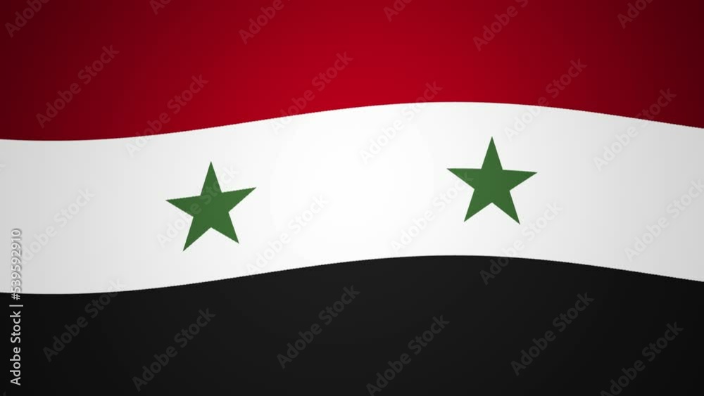 Syria Waving Flag Looping Animation Background Syria Waving Flag Looping Animation Background